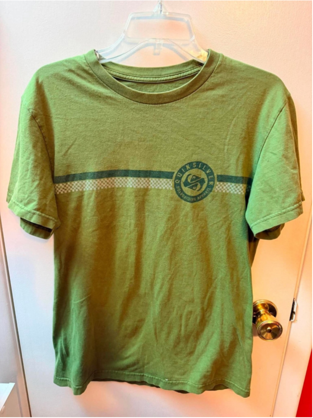 Vintage Quiksilver Shirt Med 90s Surf Wear Grunge Skater Beach Faded